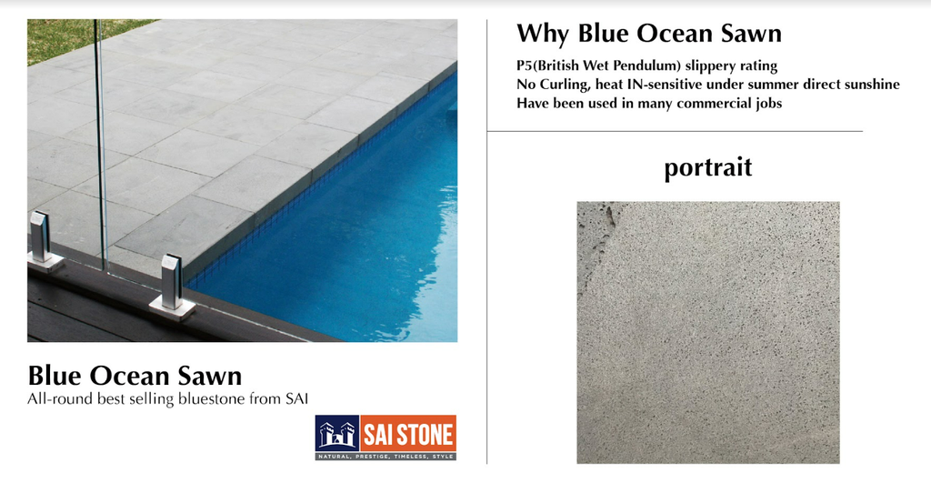 BlueOcean Paver 1200x600x20 Sawn