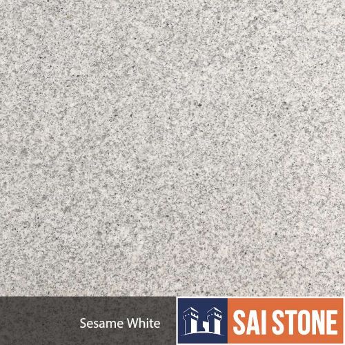 Coping Sesame White 1000x500x30 Bevelled Flamed