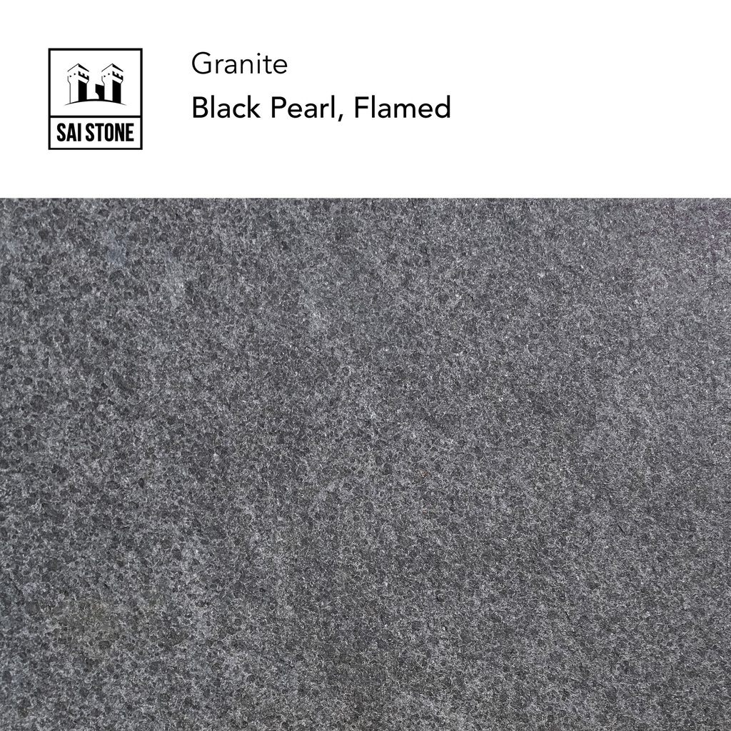 Coping Black Pearl 600x350x30 Bevelled FLamed