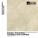 [COTC61040620/60TU&amp;UF] Coping Classic Travertine 610x406x20drop60 Tumbled and Unfilled