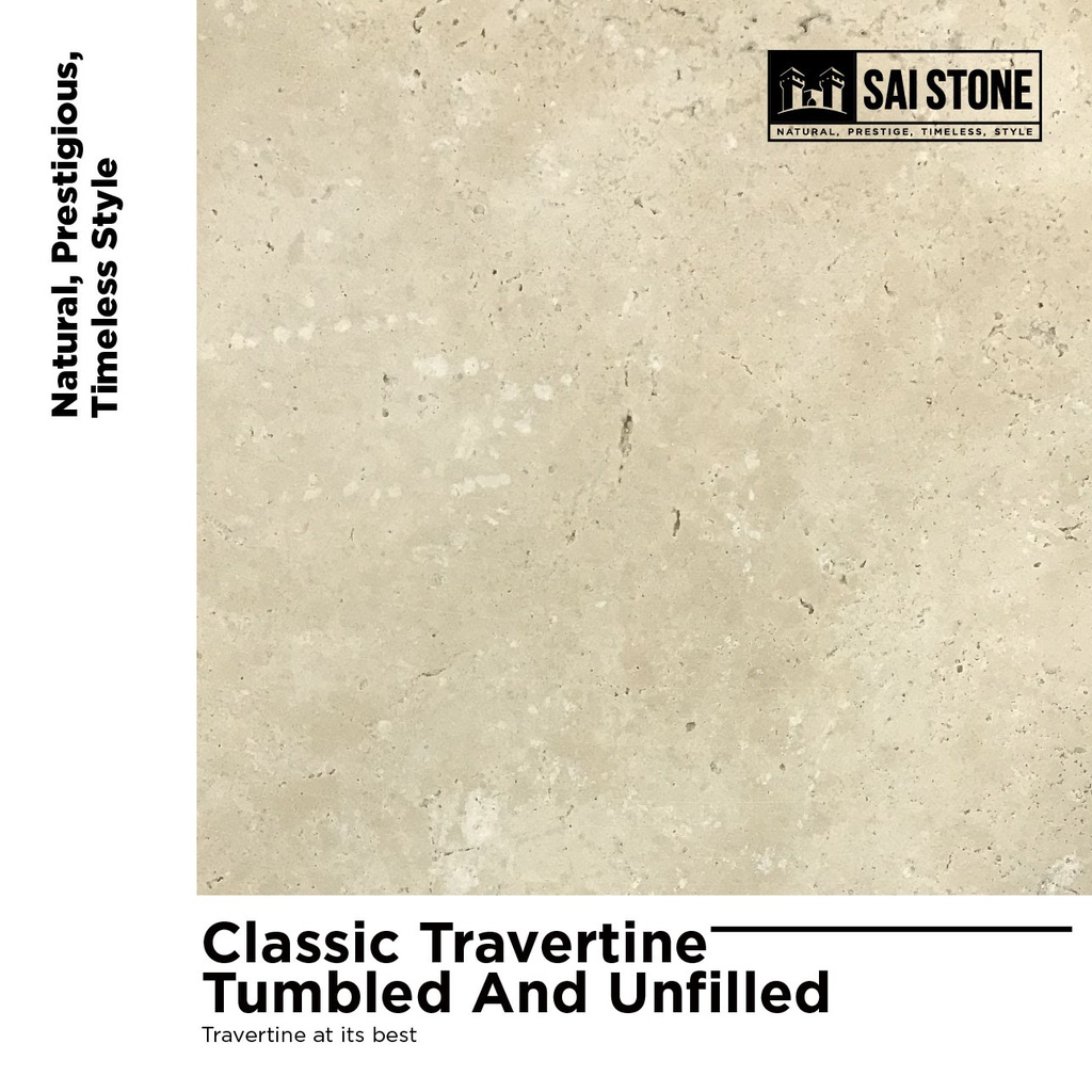 Coping Classic Travertine 610x406x30 Tumbled and Unfilled