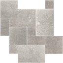 Lime Greige Limestone French Pattern18mm Sandblasted+Tumbled